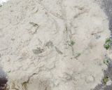 A picture of step 1 of Sattu Paratha.
