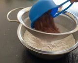 A picture of step 3 of Eggless Chocolate cake.