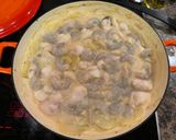 Foto del paso 6 de la receta: Cocochas (kokotxas) de bacalao frescas a la Vizcaína con gambas rojas