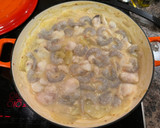Foto del paso 6 de la receta: Cocochas (kokotxas) de bacalao frescas a la Vizcaína con gambas rojas