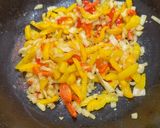 A picture of step 5 of Chicken egg fried rice.