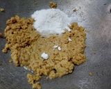 A picture of step 4 of Chhuara laddu (dry dates laddu).