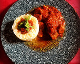 Foto del paso 7 de la receta: Magro de cerdo en tomate y achiote con guarnición de arroz, cilantro y salsa rocoto 🌶 en crockpot