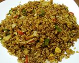 Foto langkah ke 9 dari resep Nasi Goreng Rendang (instan).
