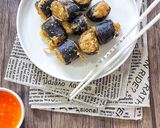 Foto langkah ke 5 dari resep Dimsum Ayam dan Udang Goreng Nori.