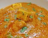A picture of step 7 of Shahi paneer.