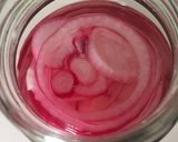 A picture of step 3 of Red onion pickle ❤️.