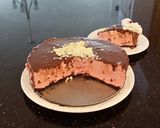 A picture of step 18 of Fresh Cherry No Bake Cheesecake.