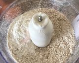 A picture of step 1 of Rhubarb oats tart with frangipane.