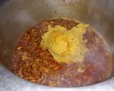 A picture of step 8 of Chicken daal.