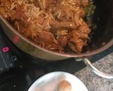 A picture of step 2 of Pesian lamb and almond stew(khoresh khelal Kermanshahi).