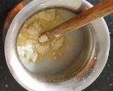 A picture of step 1 of Gujrati Kadhi.