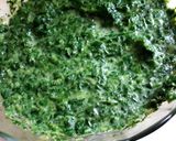 A picture of step 5 of Baked Stuffed Tomato in Creamy Spinach.
