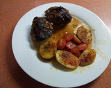 Foto del paso 11 de la receta: Carrilladas de cerdo con salsa "Barbaostras" y patatas huertanas