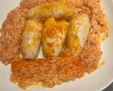 Foto del paso 4 de la receta: Calamares rellenos con langostinos en salsa fileto