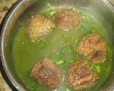 A picture of step 4 of Coriander vadi masala.