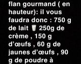 Une image de l'étape 2 de Flan pâtissier gourmand.