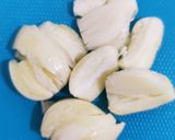 A picture of step 2 of Yong Tau Foo with miso paste.