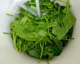 A picture of step 1 of Palak Paneer.