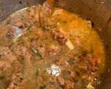 A picture of step 2 of Yakhni pulao.