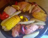 Foto del paso 3 de la receta: Pollo y verduras (En parrilla de cocina)