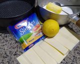Foto langkah ke 1 dari resep Cheese Cake Lemon - keju Kraff.