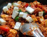A picture of step 4 of Kadai paneer.