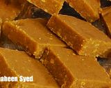 A picture of step 1 of Gud papdi (wheat jaggery dry fruit barfi).
