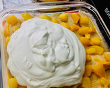 Foto del paso 4 de la receta: POSTRE DE VAINILLA CON 🍑DURAZNOS🍑 CREMA CHANTILLY Y VAINILLAS 🤩😋😋🤩🍑