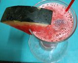 A picture of step 4 of 🌞🏝️Watermelon 🍉 Cooler🌞🏝️ With Basil Seeds.