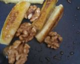 A picture of step 3 of Overnight Oats with Caramelized Banana Walnuts and Dark Chocola.