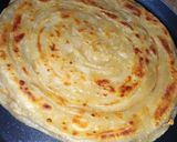 A picture of step 14 of Malabari paratha.