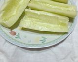 Foto del passaggio 4 della ricetta Barchette di cetriolo con patate,tonno e uova sode