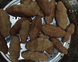 A picture of step 3 of Chhurma ladoo.