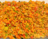 Foto del paso 5 de la receta: Patatas con carne picada y verduras al horno