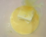A picture of step 6 of Pistachio Cheesecake.