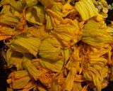 A picture of step 5 of Quesadilla with Squash Blossoms and Mushrooms.