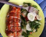 Hình bước làm 4 của món Gà cuốn phomai