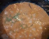 A picture of step 6 of Shahi paneer with lacha paratha.