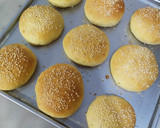 Foto langkah ke 10 dari resep Roti Bun Burger Homemade Vegan (Tanpa Telur dan Susu).