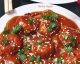 A picture of step 5 of Cabbage Manchurian.