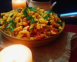 A picture of step 8 of Pasta with mexican chicken.