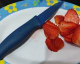 Foto del paso 4 de la receta: Corazones con dulce de leche, pastelera y fresas 🍓❤️