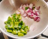 A picture of step 1 of Chilli Capsicum Macaroni 🍛.