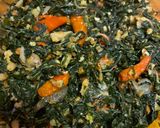 Foto langkah ke 5 dari resep Tumis daun singkong & ebi.
