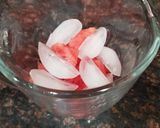 A picture of step 2 of Watermelon slushy.