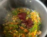 A picture of step 2 of Schezwan Frankie.