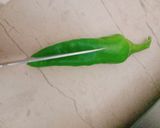A picture of step 2 of Mirchi Masala.
