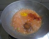 A picture of step 9 of Sindhi besan tikki curry.
