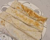 A picture of step 7 of Nandos chicken wraps.